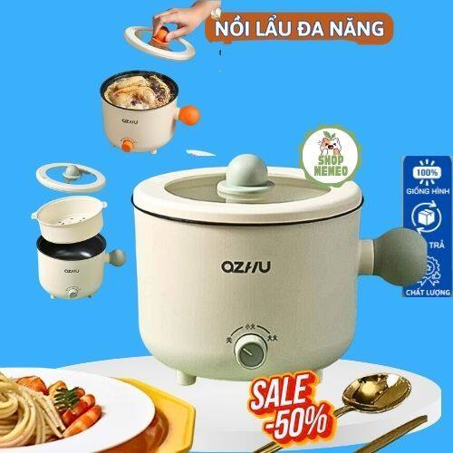Nồi cơm điện mini với nồi hấp nhỏ không dính lẩu đa chức năng nồi cơm điện 1.8L
