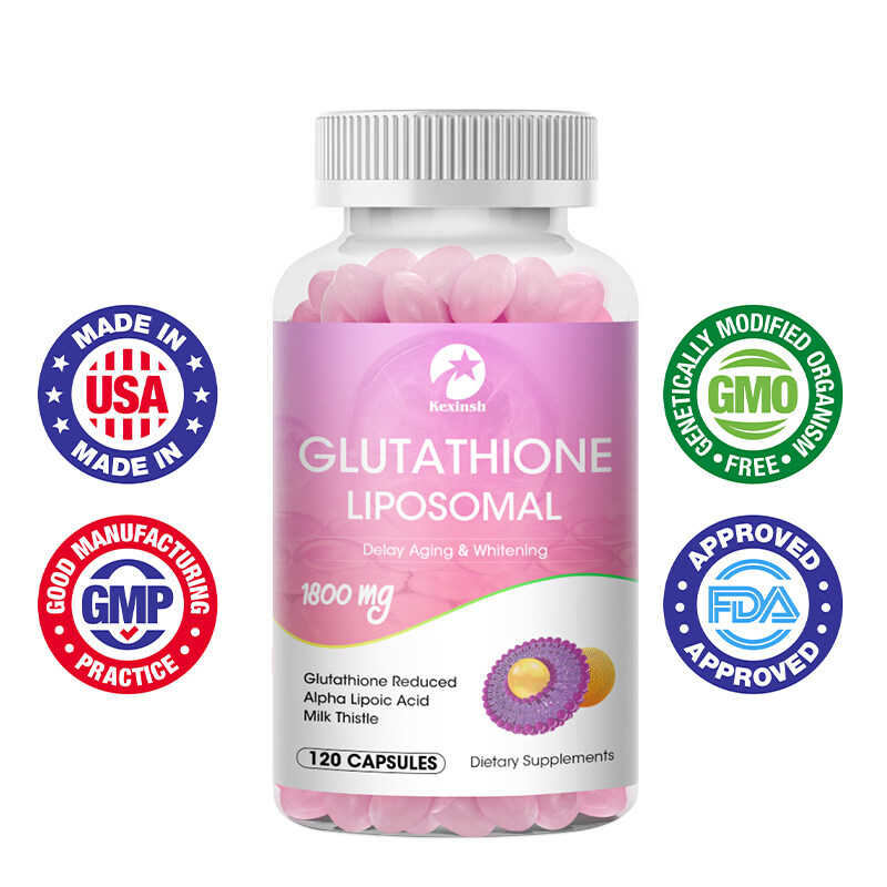 Kexinsh Glutathione viên nang Collagen chất chống oxy hóa, giải độc, hệ thống miễn dịch làm đẹp da, sức khỏe gan