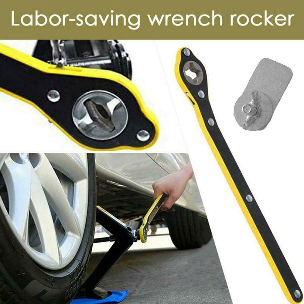 【Tehautoshop】 Cờ Lê Bánh Cóc Giắc Kéo Xe Hơi 34CM Cờ Lê Bánh Xe Lốp Nhà Để Xe Dụng Cụ Sửa Chữa Tay Cầm