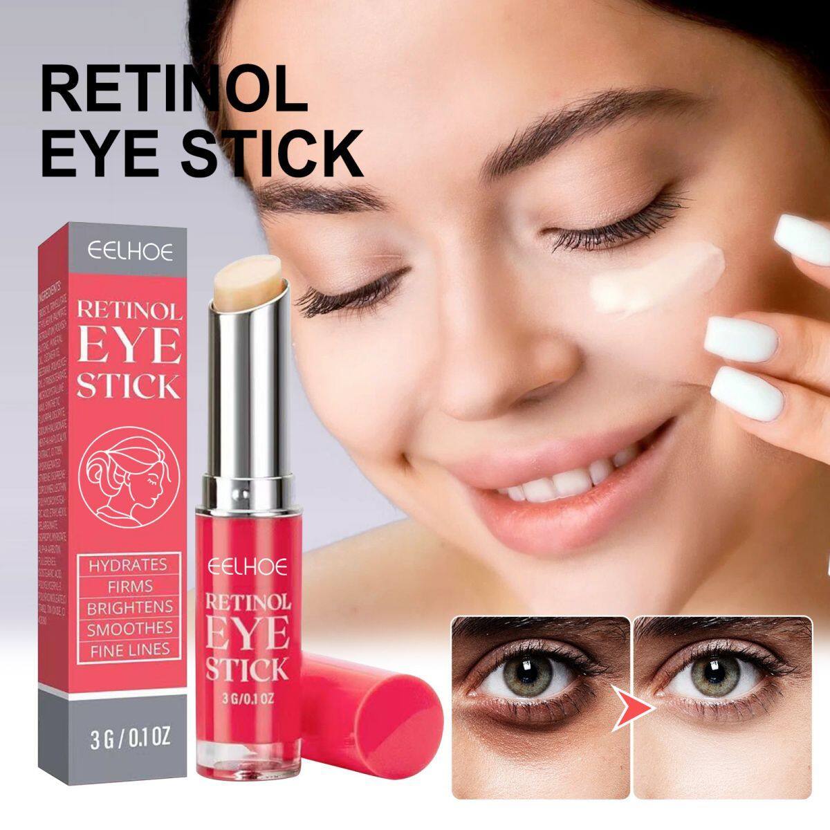 Que mắt Retinol, kem mắt Retinol, kem Retinol, kem dưỡng da Retinol, dưới chống lão hóa Kem mắt, kem mắt, làm sáng mắt làm giảm nếp nhăn và quầng thâm, kết quả có thể nhìn thấy sau 3-4 tuần