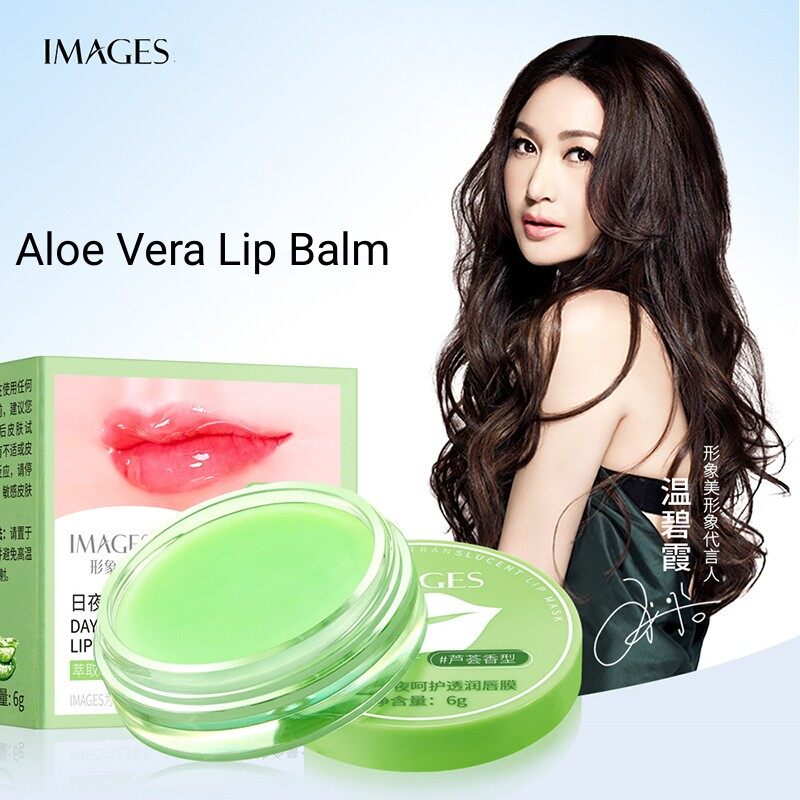 Images son dưỡng môi trang điểm dưỡng ẩm lô hội chăm sóc môi 6g