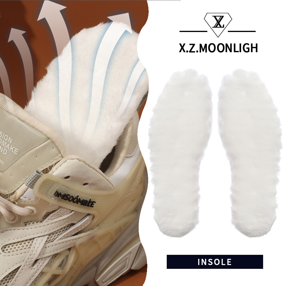 X.Z.MOONLIGH Fuzzy Warmth Plush Insoles - Ultra Comfortable and Cozy Footwear Inserts for Cold Weather Perfect for Keeping Feet Toasty - ยี่ห้อ X.Z.MOONLIGH ราคา 61 บาท*ส่งฟรี