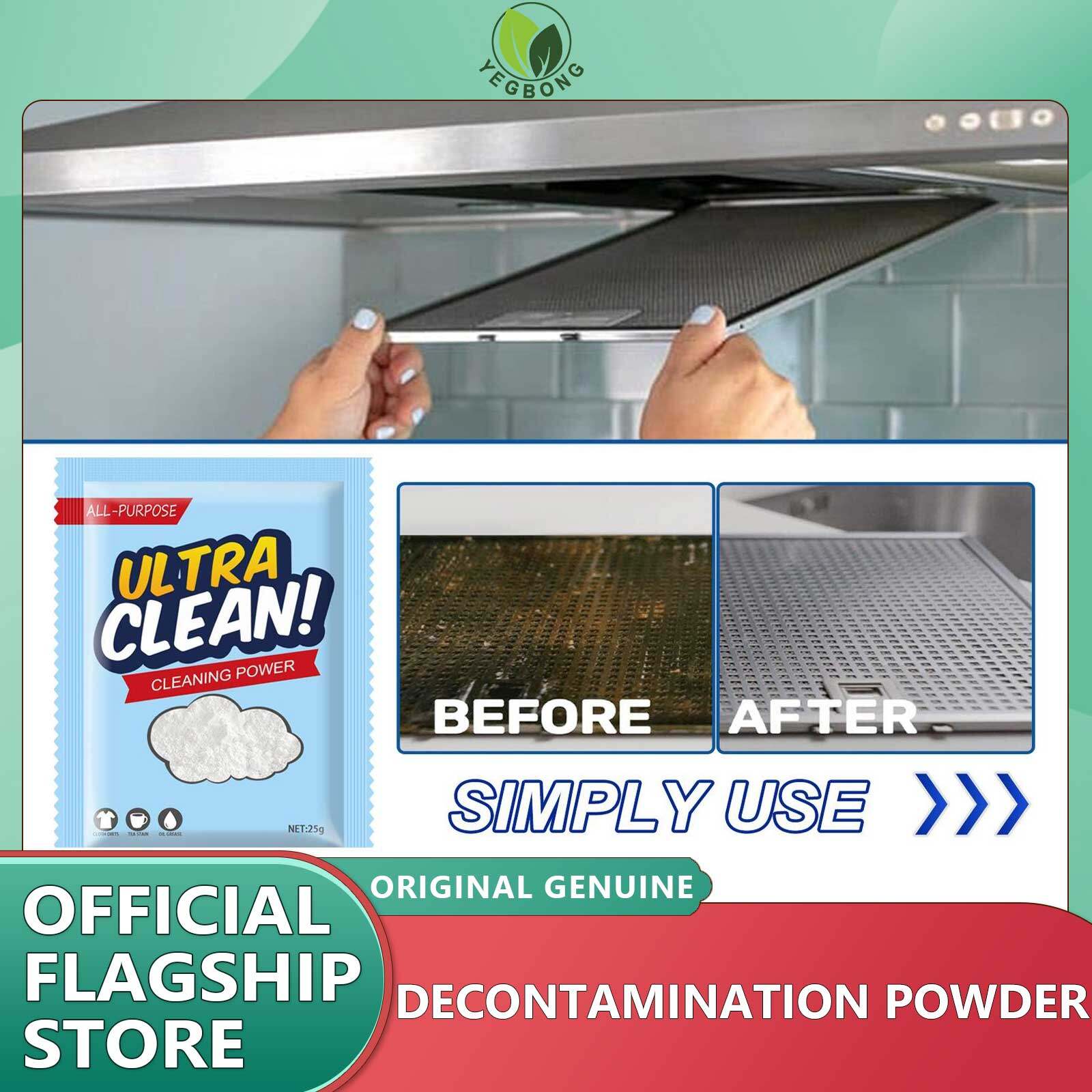 Jue Fish Decontamination Powder Household Cleaning Powder 25g Cleaning Agent Housewear Furnishings Baking Soda Decontaminate 1pcs Grease Cleaner Stainless Steel Decontamination Powder Sink Drain Cleaner Kitchenware Stains Remover For Kitchen Cleaning ราคา 90 บาท*ส่งฟรี