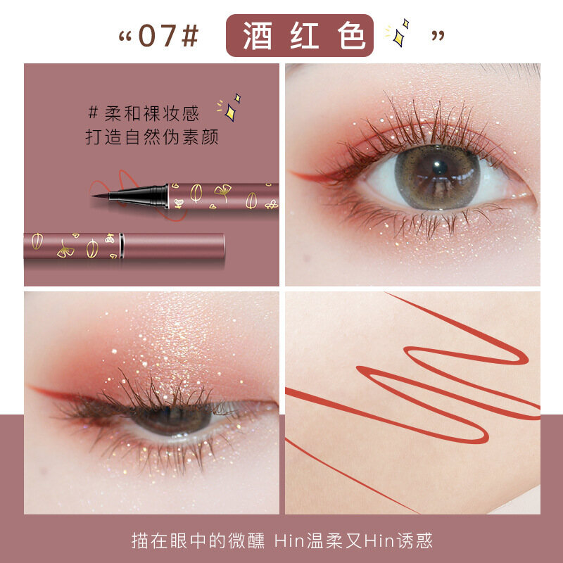 Bút kẻ mắt màu trang điểm mượt mà bút kẻ mắt chống thấm nước và mồ hôi bút kẻ mắt dạng lỏng