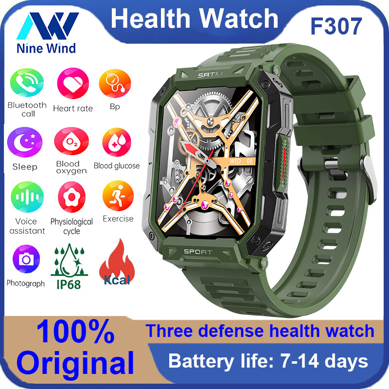 NineWind F307 Intelligent Health Sports Watch Bluetooth Call Non invasive Blood Glucose Monitoring Body Temperature Heart Rate Blood Pressure Blood Oxygen Outdoor Sports Smart Watch ราคา 2,892 บาท*ส่งฟรี