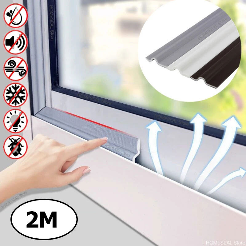 Cửa xốp cách âm và chống gió tự dính chống va chạm 2m dải chống thấm cửa sổ dải cao su dành cho cửa sổ trượt