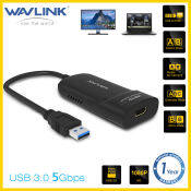 Wavlink Usb 3.0 to Hdmi Video Graphic Adapter, External Video Card with Audio Port for Multiple Monitors up to 2048 × 1152 Resolution,USB 3.0 Video Adapter