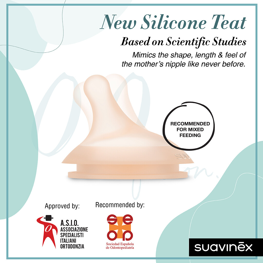 Suavinex BPA Free 0+ Months ZERO ZERO Anti Colic Collection Breastfeeding Silicone Teat (Large Flow)