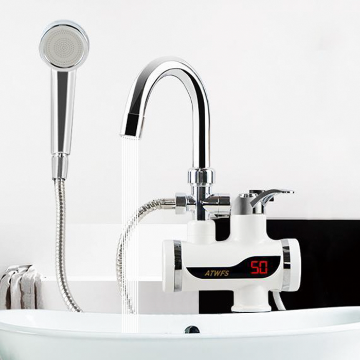Electric Digital Display Instant Hot Water Tap With Hand Shower ...