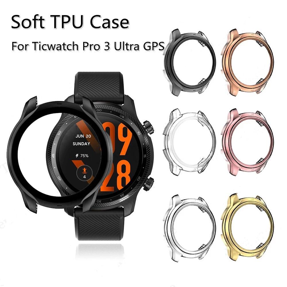 Soft TPU Case For Ticwatch Pro 3 Ultra GPS Protective Coverr For