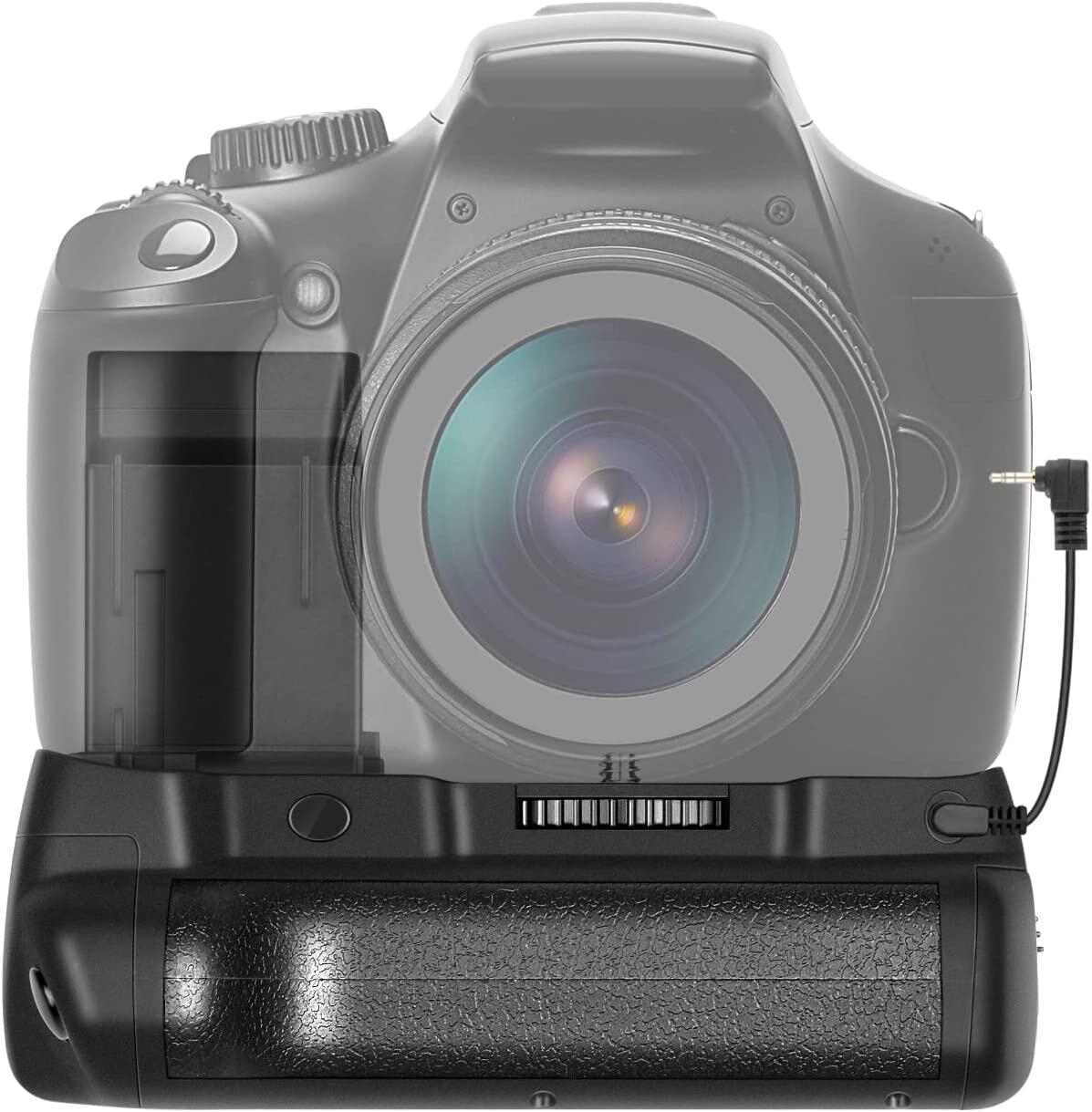 Neewer จับแบตเตอรี่แนวตั้งและ2แพ็ค1020มิลลิแอมป์ต่อชั่วโมง LP-E10แบตเตอรี่ลิเธียมไอออนชุดสำหรับแคนนอน EOS 1100D / 1200D/1300D/กบฏ T3 / T5 / T6 ราคา 2,232 บาท*ส่งฟรี