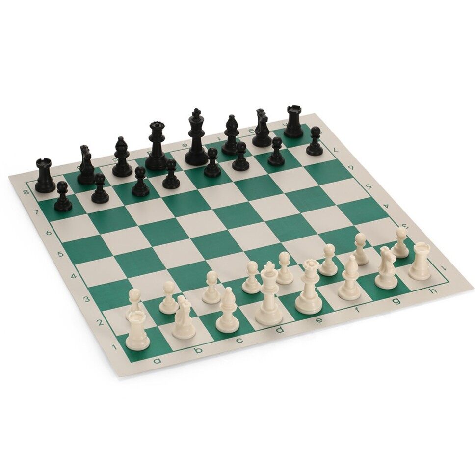 34.5x34.5cm chess board for children's educational games green & white colorWL 