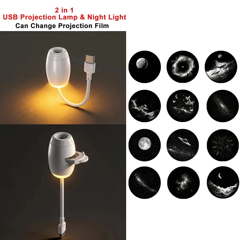 [【Thailand Delivery】Zdssy USB 2 Mini Star-Shaped Projection Lamp In1 Focusable Projector Light for Cars Room Lights Starry Night Light Bedroom Hiasan Mobil Gift for Children,ZDSSY 2 in1 Mini Galaxy Star USB Projection Lamp Adjustable Focus Projector Light ราคา 879 บาท*ส่งฟรี