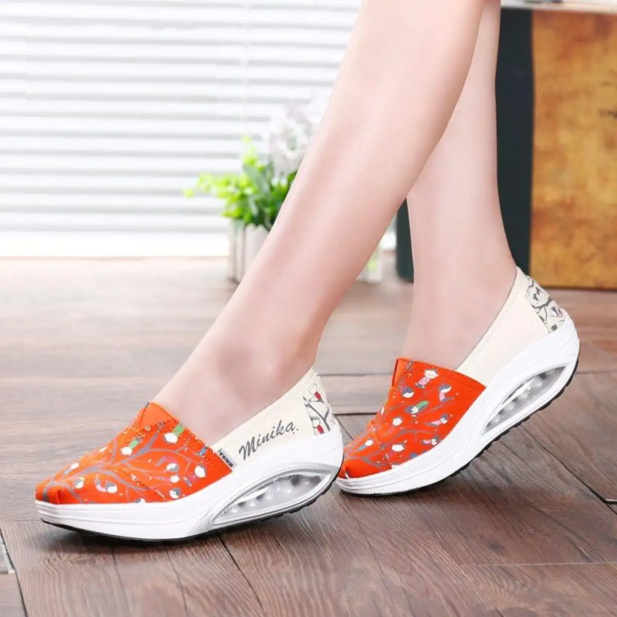 thick sole slip on shoes