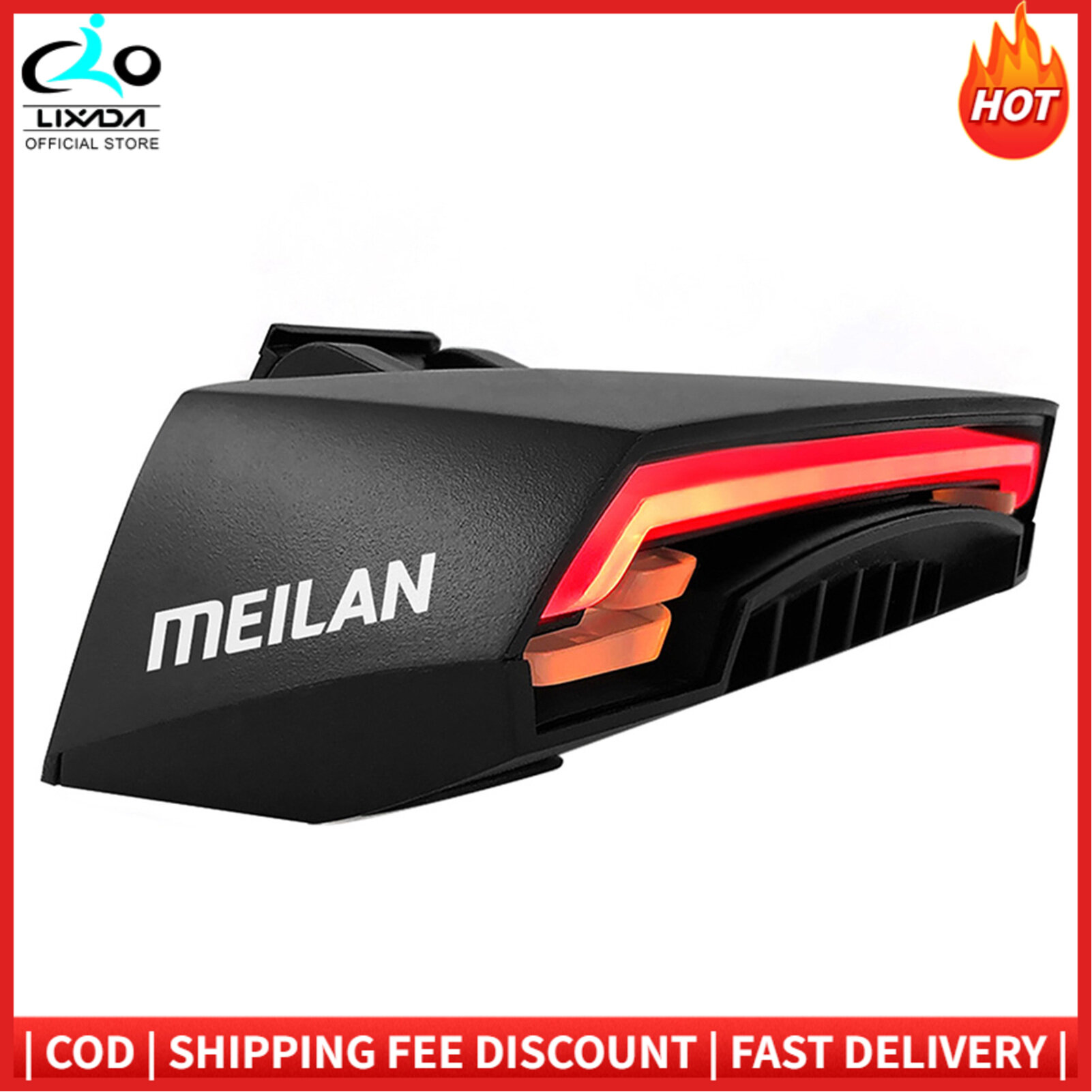 Đèn Hậu Xe Đạp Meilan X5, Đèn Không Dây Từ Xa, Bật Đèn Tín Hiệu, Có Thể Sạc USB, Có Cổng L-ED