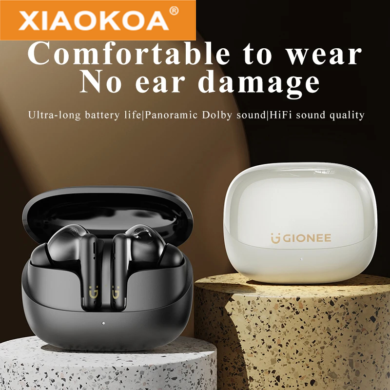 XIAOKOA Gionee JL013 5.3 Wireless Bluetooth Headset with Charge Box Noise Cancelling Mic Earbuds Wireless Headphones Bluetooth Earphones ราคา 479 บาท*ส่งฟรี