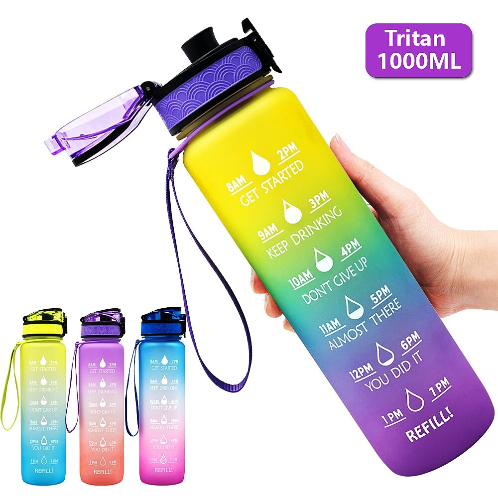 Gambar Safe Tritan Material Water Bottle 1000ml Filter Tritan BPA Free ?? Botol Air Sukan Bottle Water