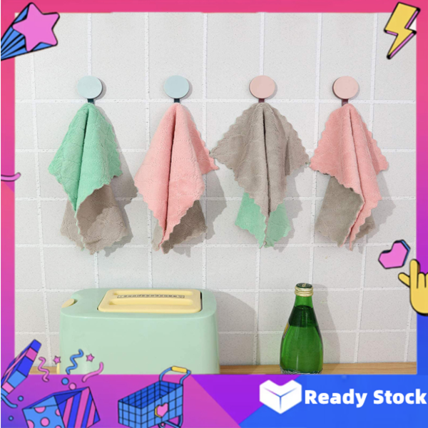 Gambar Dish Towels Super Absorbent Microfiber Kitchen Dish Cloth High efficiency Tableware Household Cleaning Towel Kitchen Tools Gadgets Hand Towels