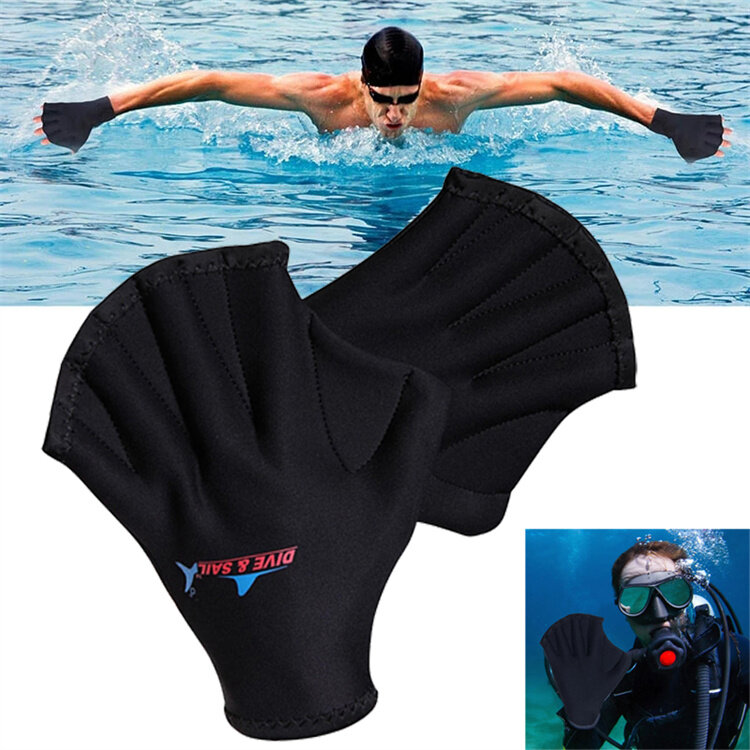HIKAYA diving gloves, swim hand fins