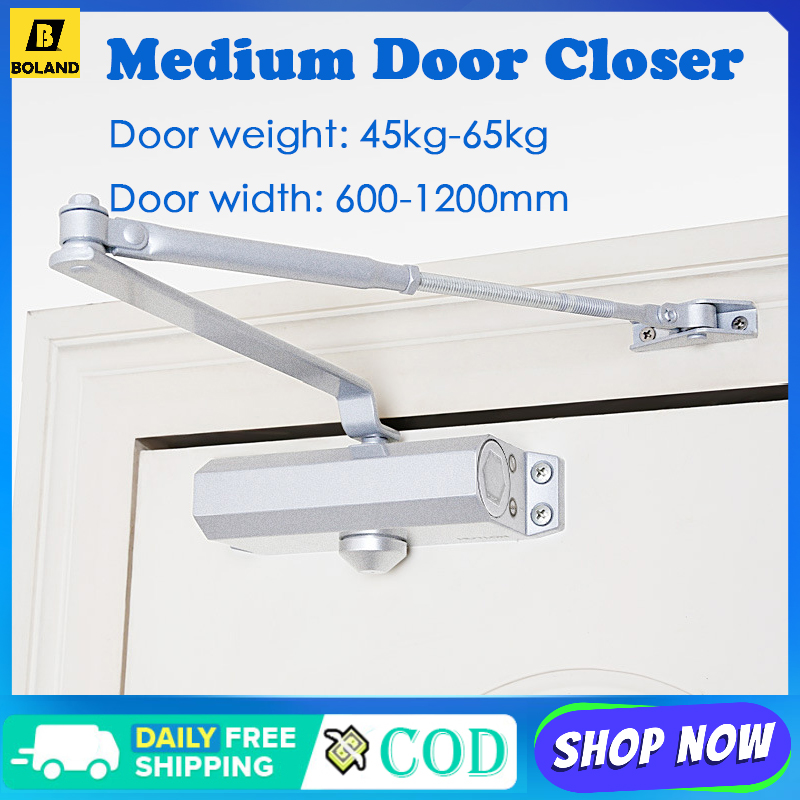 Boland thiết bị đóng cửa tự động đệm thủy lực thiết bị đóng cửa tốc độ điều chỉnh được 45kg đến 65kg phần cứng cửa đóng êm không tiếng ồn