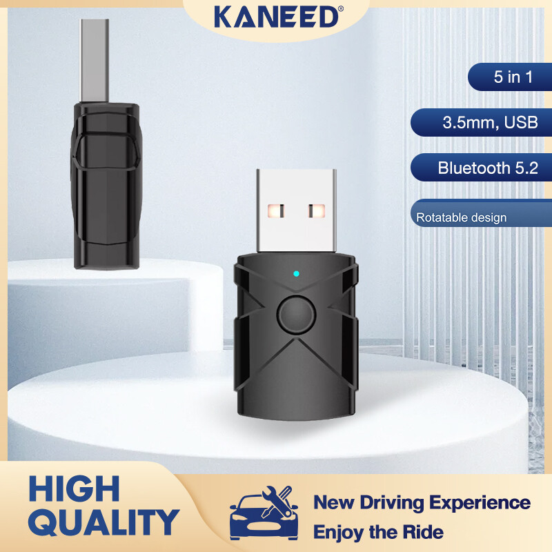 KANEED M137 5 in 1 Car USB Bluetooth 5.2 Receiver Transmitter ราคา 176 บาท*ส่งฟรี
