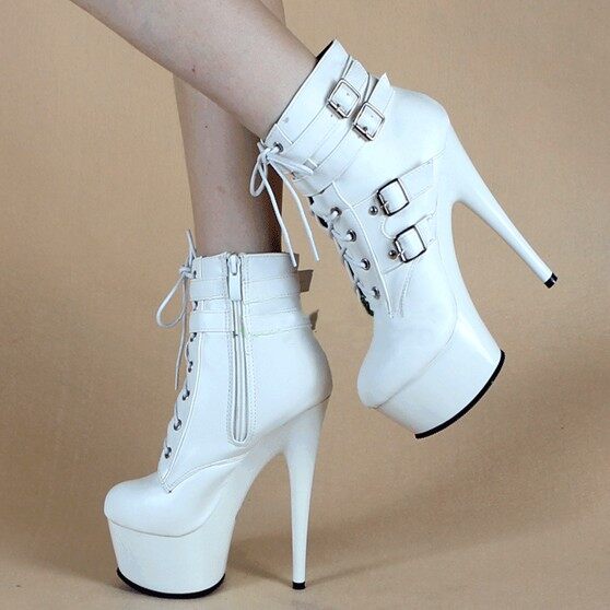 Denova's Women's Patent Very High Heel Big Size Pole Dancing Show