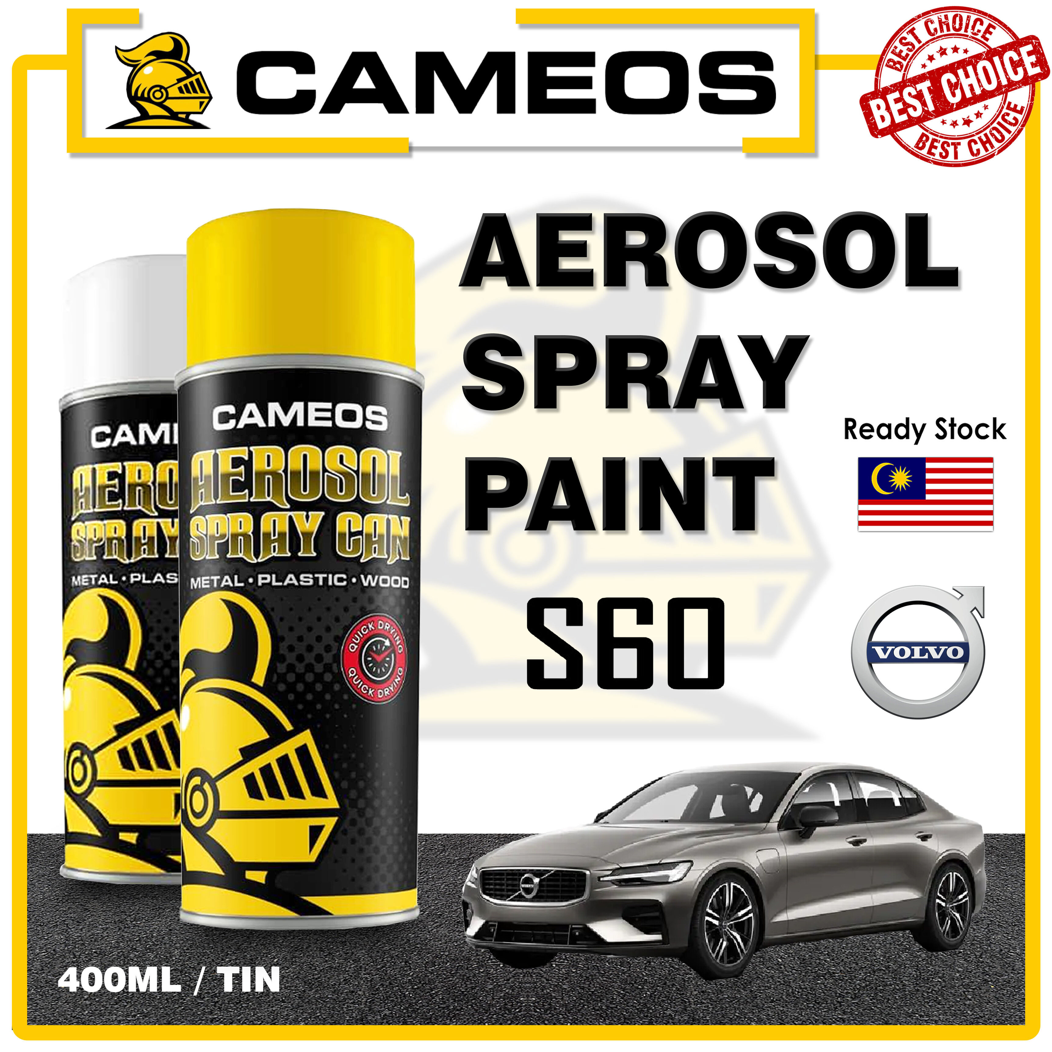 VOLVO S60 Car Spray Paint Aerosol Paint Spray Paint Repair Kit Cameos Combo Set
