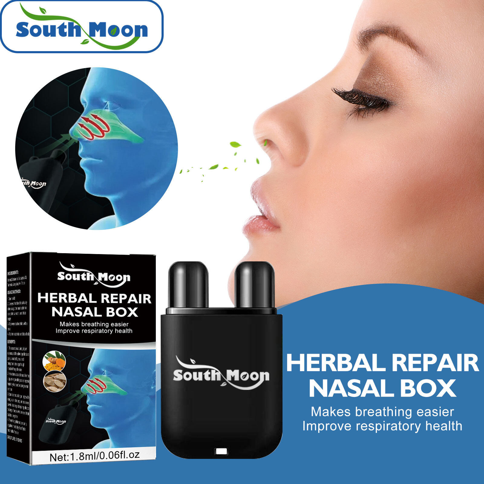 South Moon Repair Nasal Box Vegan Liver Cleaning Nasal Spray Vegan Liver