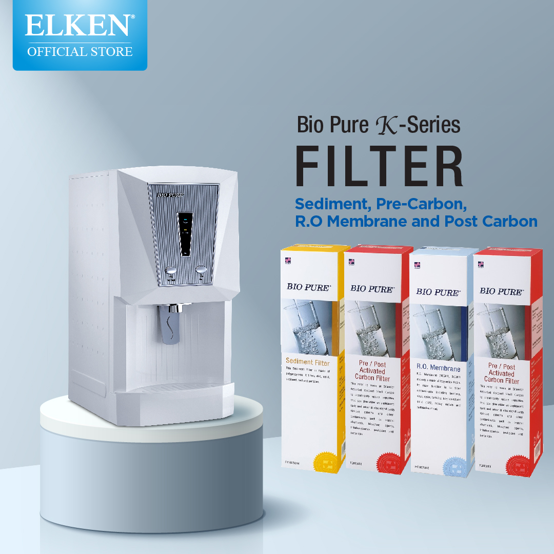 Elken Official Store - K-series Filters - Reverse Osmosis Purifier, Advanced Water Filtration, Home Water Dispenser
