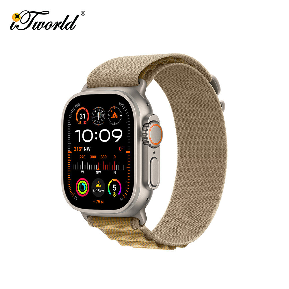 [2024] Apple Watch Ultra 2 GPS + Cellular, 49mm Titanium Case with Alpine Loop
