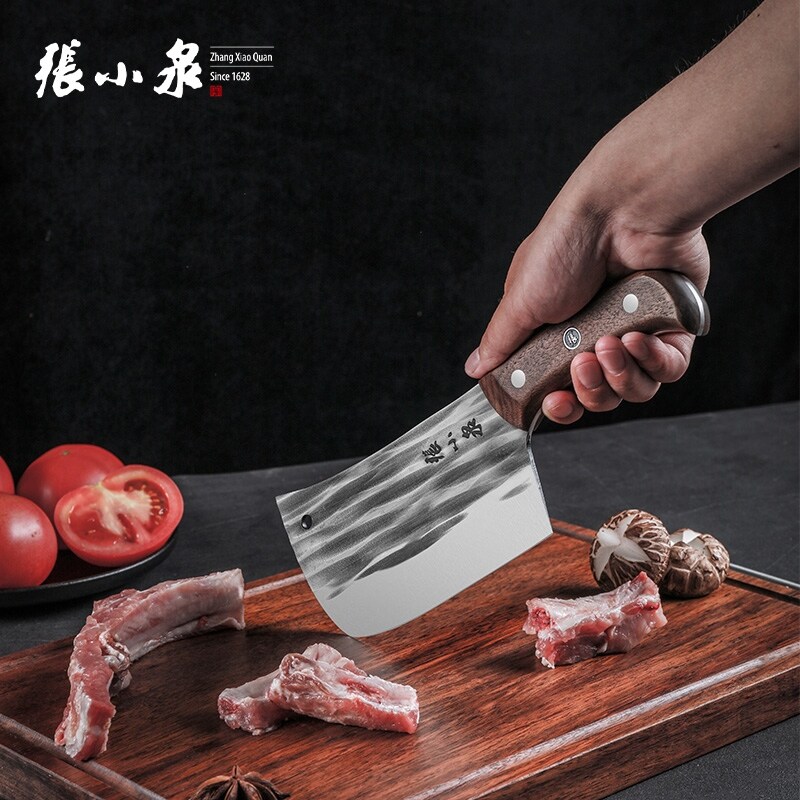 Gambar Zhang Xiaoquan ancient round head of household kitchen knife chop chop bone chef special forging sharpthe meat slicing knivesthe kitchen