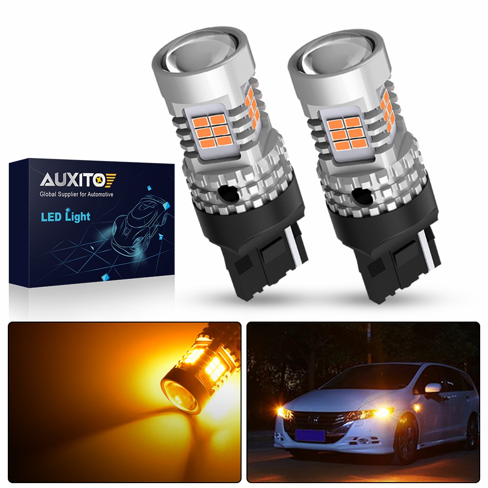 AUXITO 1157 CANBUS Amber Yellow LED Turn Signal & Parking Light Bulbs – Pair