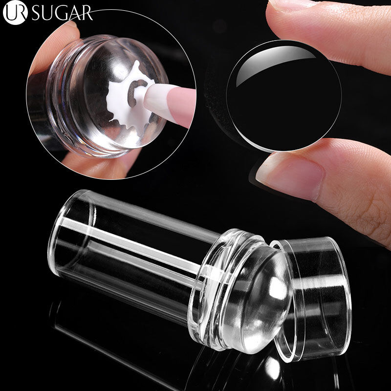 Bộ dụng cụ dập móng tay nghệ thuật trong suốt bằng silicon tự làm dụng cụ dập móng tay kiểu pháp để làm móng tay tem đánh bóng khuôn tô dụng cụ cạo tem