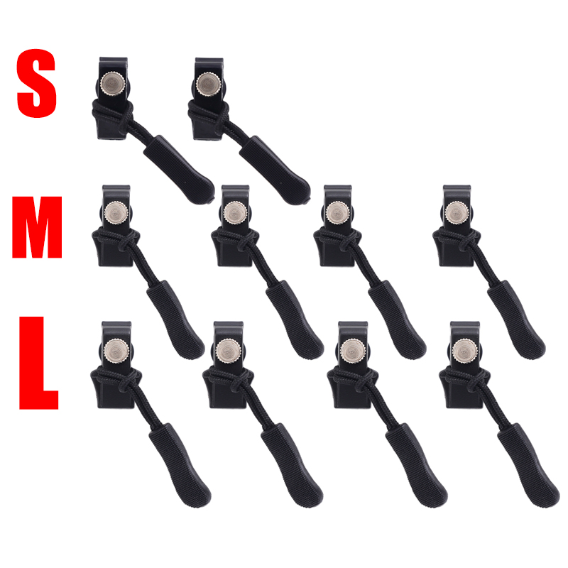 【Swan Home】12PCS Universal Zipper Repair Kit S/M/L Quick Instant Detachable Zipper Head Replacement Zipper Slider Pull for Jacket Bags Coat Free Sewing
