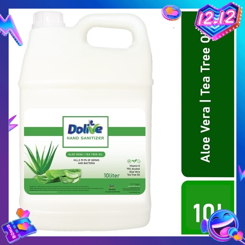Gambar Dolive 10L GEL LIQUID Hand Sanitizer [Free Bottle and Manual Pump] (Hand Sanitiser   Cecair Sanitasi   Pembersih Tangan   ???)
