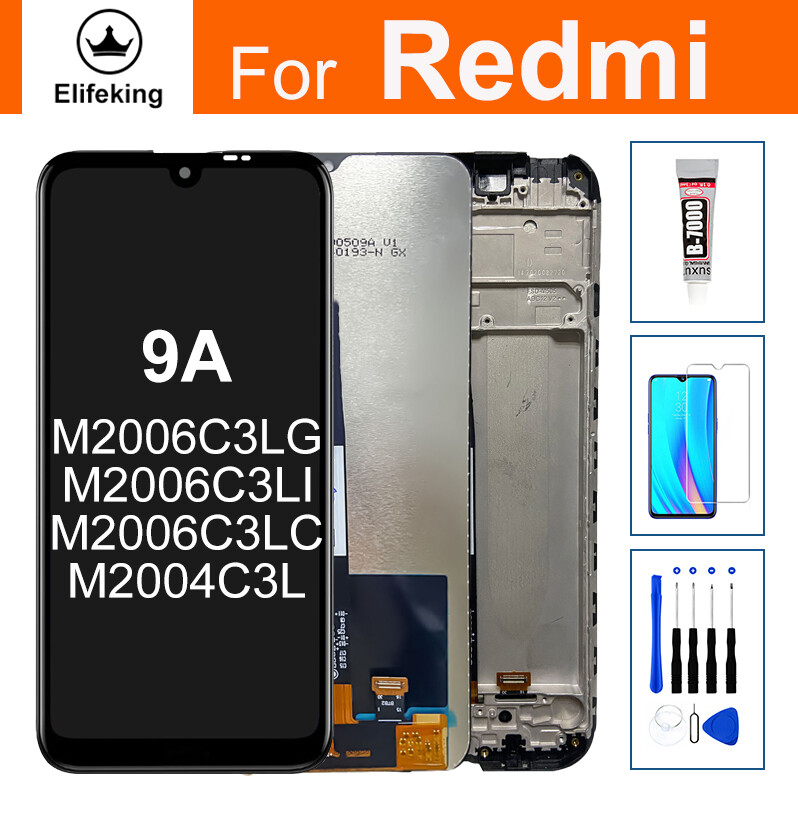 Màn hình LCD chất lượng cao AAA cho Xiaomi Redmi 9A LCD với/không có khung Bộ linh kiện màn hình cho Redmi 9A m2006c3lg Màn hình LCD màn hình cảm ứng + dụng cụ sửa chữa