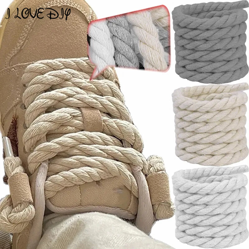 120/140/160cm 1 cặp vòng dây giày đầy màu sắc 1cm dày hơn bông dây Giày Giày chạy ren khởi động dây giày