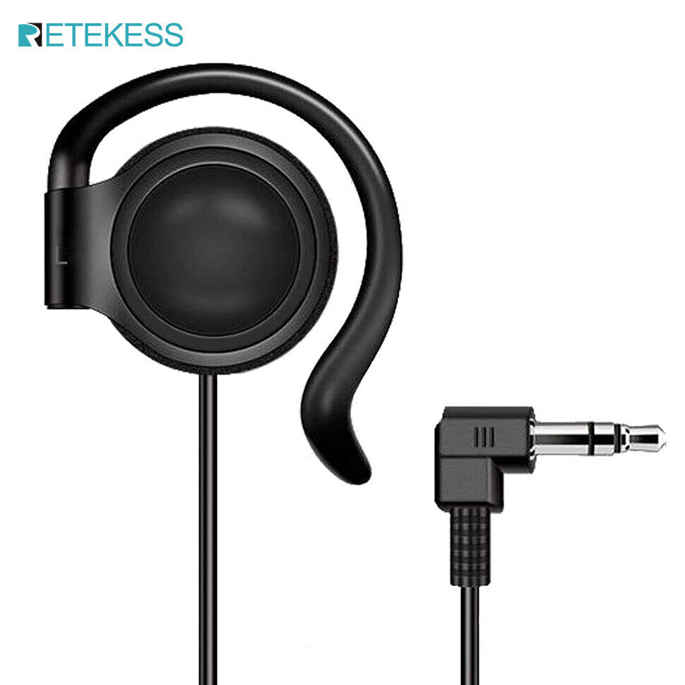 Retekess 3.5mm Unilateral Earphones Single Side, One Ear Earpiece for TT101,T130,TT105,TT109,TT122 Tour Guide System Receivers for Retekess Portable Radio ราคา 50 บาท*ส่งฟรี