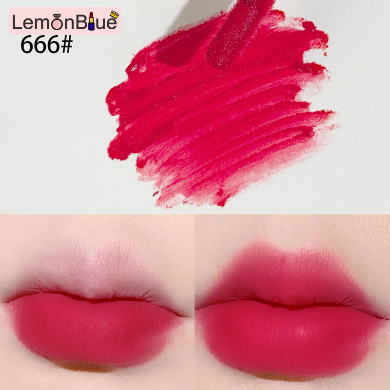 Gambar LemonBlue Velvety Lip Glaze Matte Moisturizing Lip Gloss Muddy Lip Stick Long Lasting Lip Glaze Lip Stick Matte Moisturizing Lip Gloss Muddy Lip Stick Long Lasting Cosmetics Velvety Moisturizing Muddy Long Lasting 2.5g Gift for Women Girls
