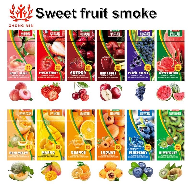 Gambar ?? 10????? 10 flavors China ChaYan Fruity tea smoke New taste Mint flavor