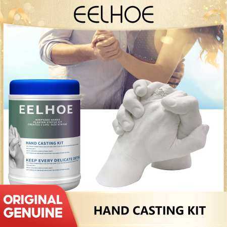 Eelhoe 3d Hands Mold Couples Hands Casting Kit Diy Souvenir Baby Kids Hand Foot Printing Mold Plaster Casting Kit Handprint Keepsakes Statue Molding Personalized Keepsake Memorable Keepsake Meaningful Gift Hands Casting Set Souvenir Kit