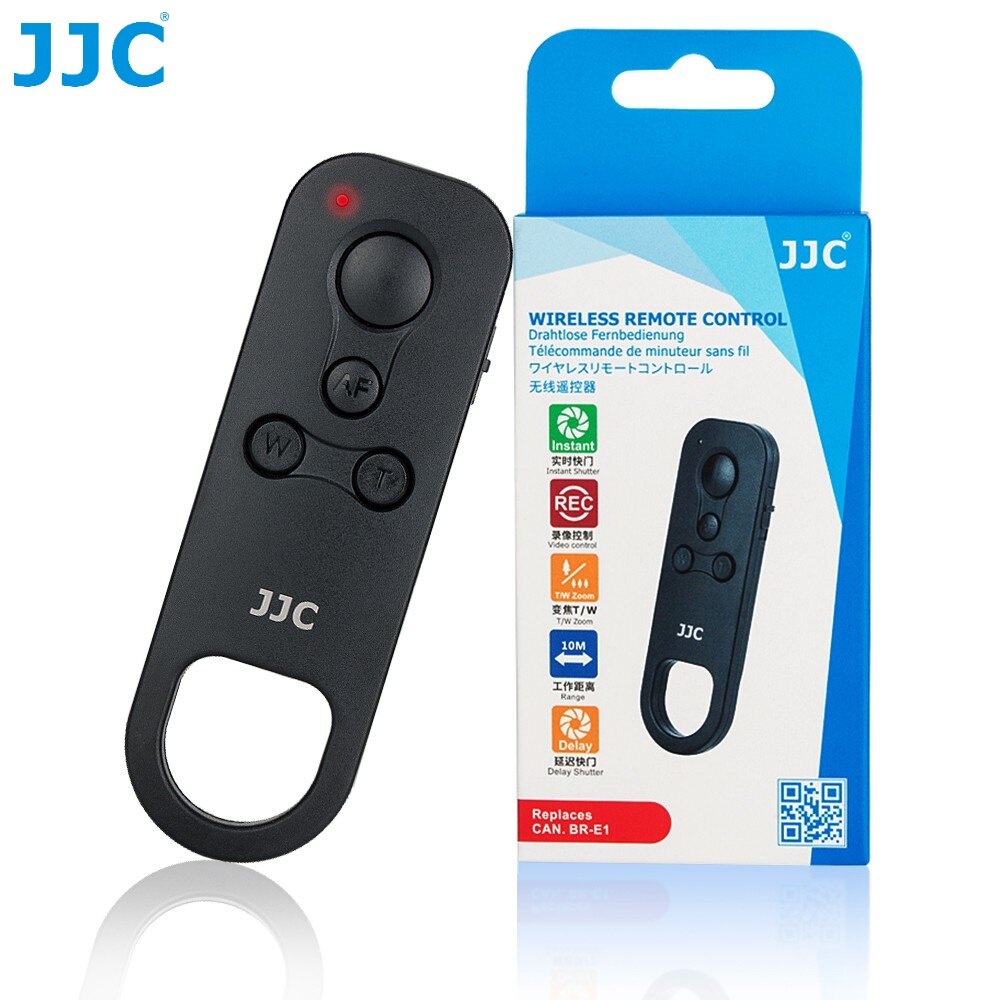 JJC BTR-C1 Bluetooth điều khiển từ xa không dây màn trập Camera chuyển đổi BR-E1 cho Canon PowerShot V10 EOS R100 R50 R8 R10 R7 r5c R3 r R5 R6 RP M50, M50 Mark II, 6D Mark II, M6 Mark II, M200, 90D 77D 200D II, 200D, phiến quân t7i, t8i, 90D