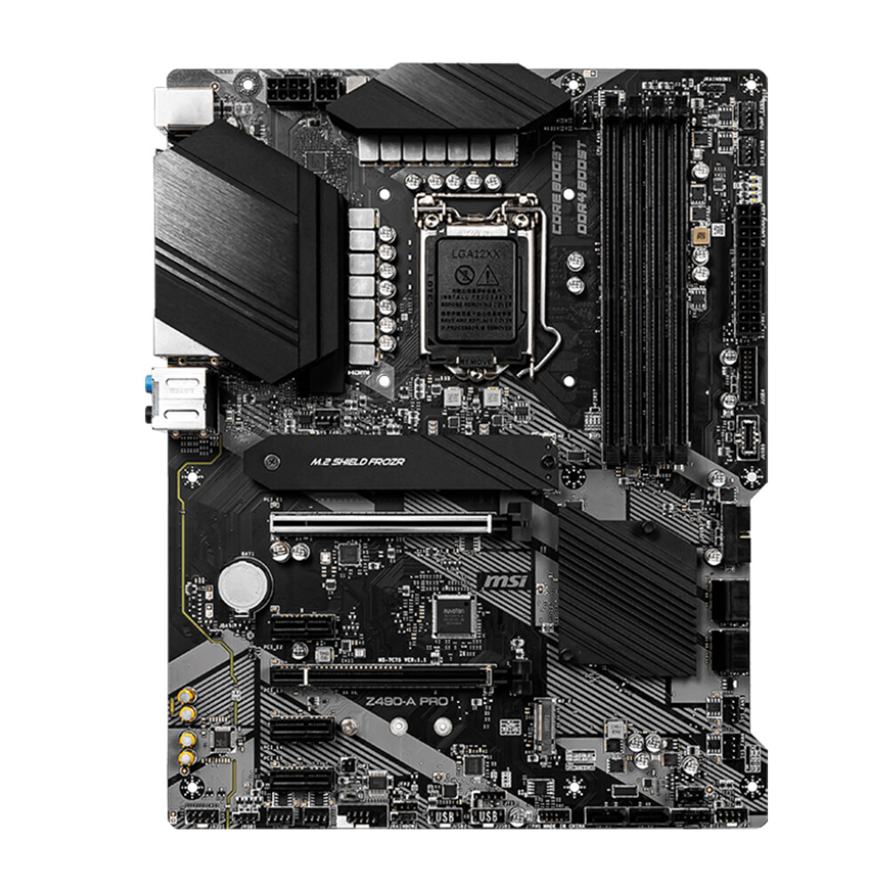 For MSI Z490-A PRO Z490 A PRO Mining Motherboard Crytocurrency BTC Intel  Z490 Z490-A ATX Motherboard with PCIe Slots TTREND second-hand