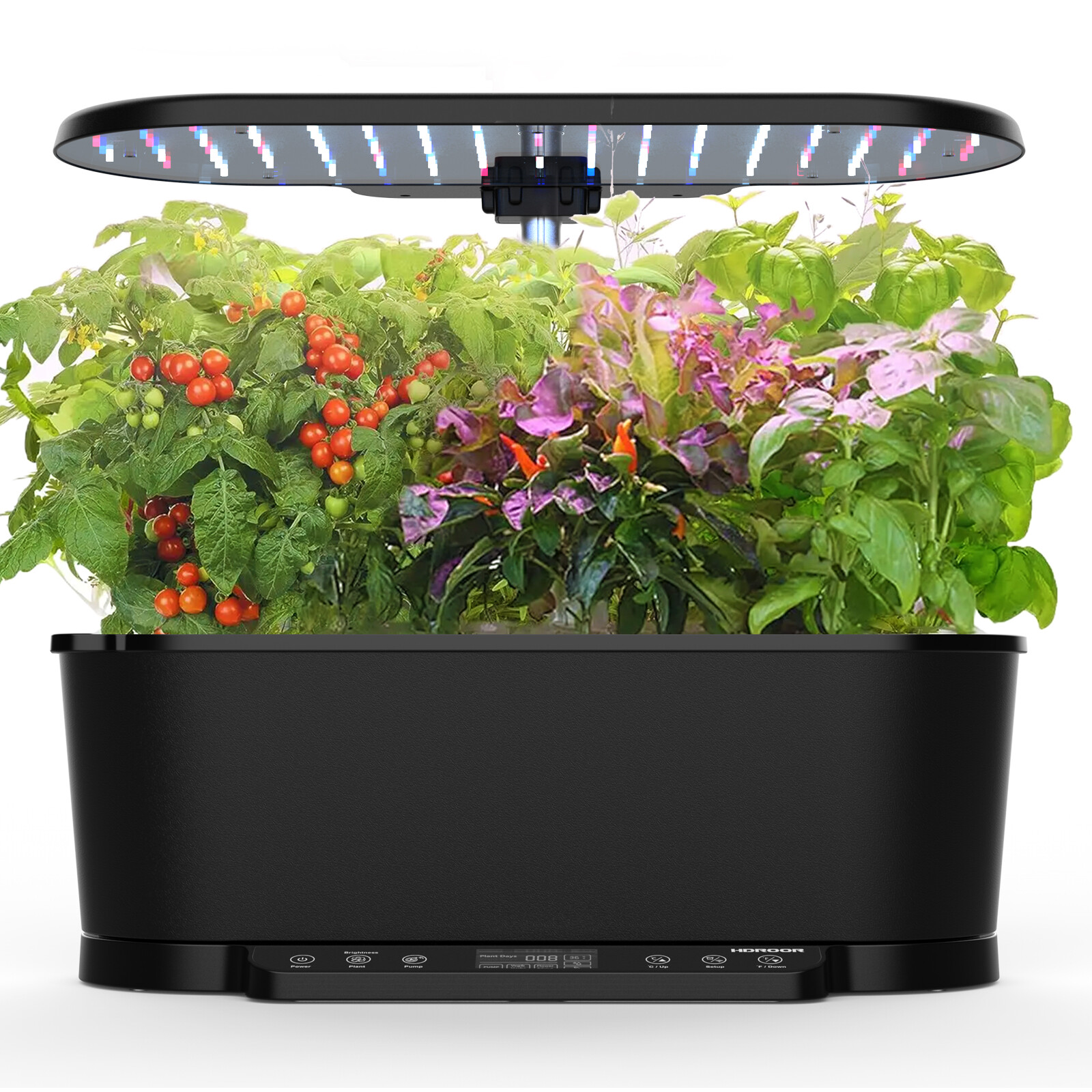 WiFi Controlled Hydroponics Growing System with LED Full-Spectrum and Touch Screen,5.5L Water Tank,Pump System,Automatic Timer ราคา 5,107 บาท*ส่งฟรี