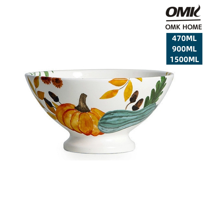 Omk đồng quê Mỹ phong cách bát Gốm cao xô bát