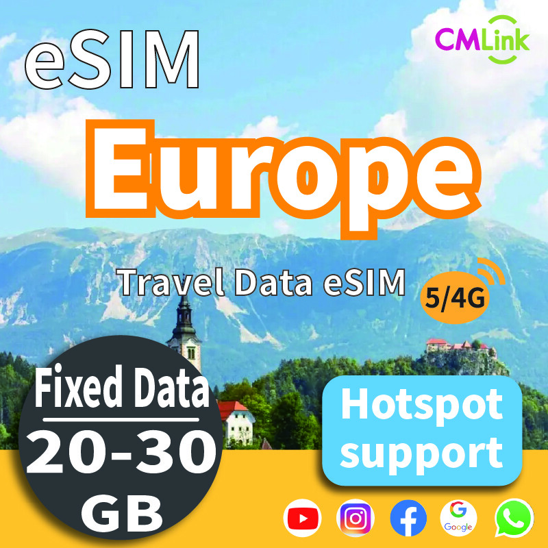 Europe eSIM: Unlimited Data for 7 Countries - 10 or 15 Days 2GB per Day. Countries Covered:Netherlands, France, Spain, Italy, United Kingdom, Germany, Portugal .High-Speed Data for Travel Prepaid 4G/5G LTE (QR Code Sent to Your Email) Presyo  1,009 Piso*Libreng Shipping