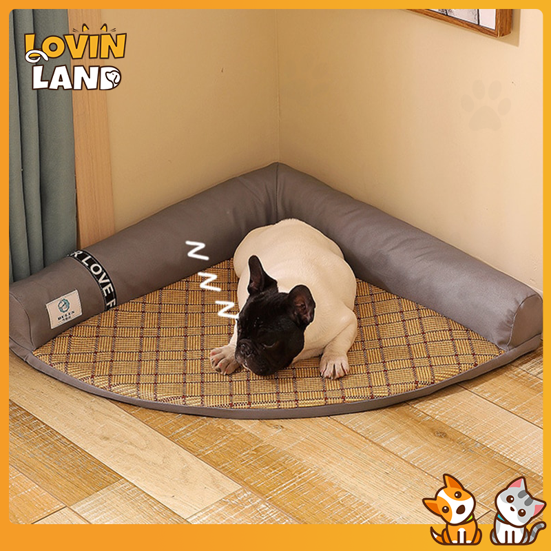 Nệm Lovinland Họa Tiết Cún Cưng Có Thể Tháo Rời Và Giặt Được Làm Mát Mùa Hè Giường Thảm Dành Cho Mèo Giường Cho Chó Mèo Mềm Giường Thú Cưng Phụ Kiện