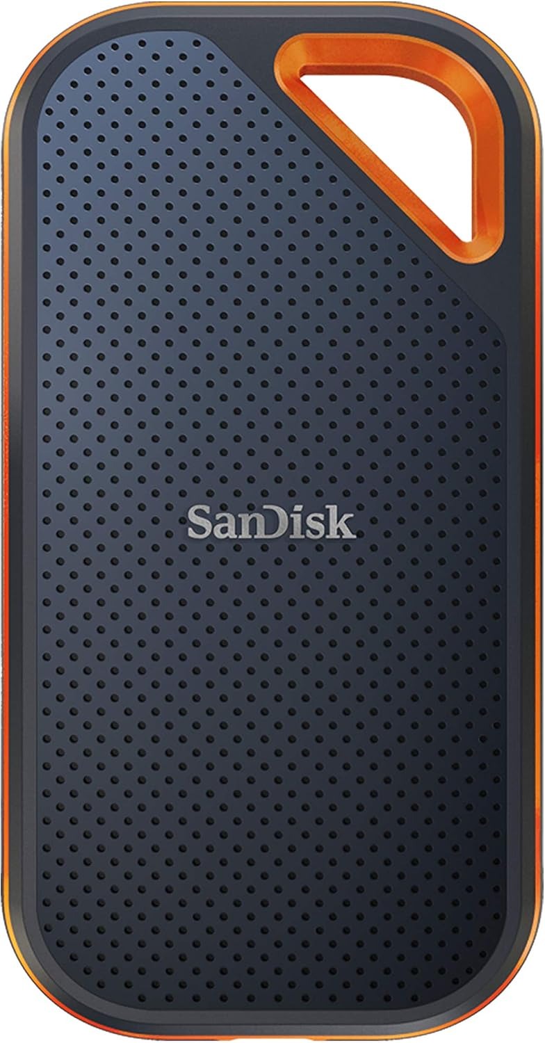 SANDISK Extreme PRO Portable SSD - Up to 2000MB/s - USB-C, USB 3.2 Gen 2x2, IP65 Water and Dust Resistance, Updated Firmware - External Solid State Drive - SDSSDE81-4T00-G25