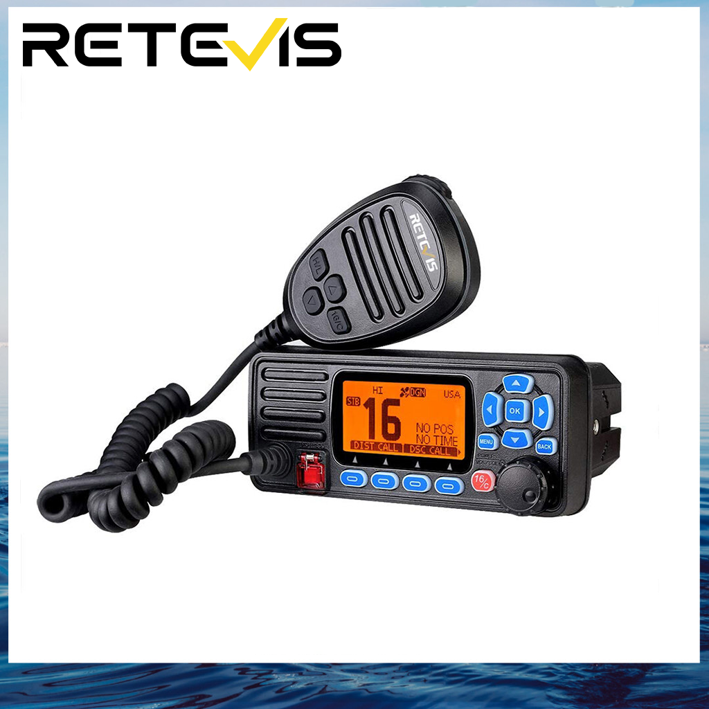 Retevis RA27 Marine Transceiver, IP67 Waterproof, Class D DSC, NOAA GPS, 88 Channels VHF, Dual/Tri-watch, Suitable for International, Professional Marine Transceiver (1 Pcs) ราคา 8,539 บาท*ส่งฟรี
