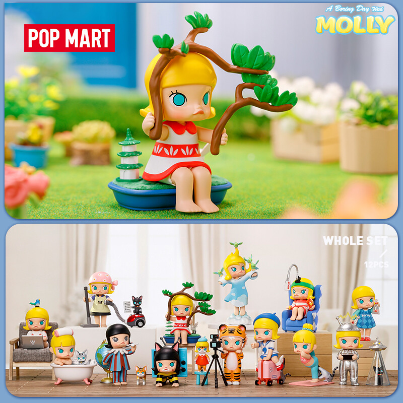 Pop mart figure toys 茉莉 a boring day with 茉莉 series blind box